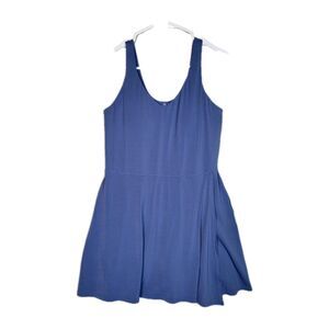 OFFLINE Aerie Real Me Exercise Dress w/ Shorts Blue Size XL Pickleball Tennis